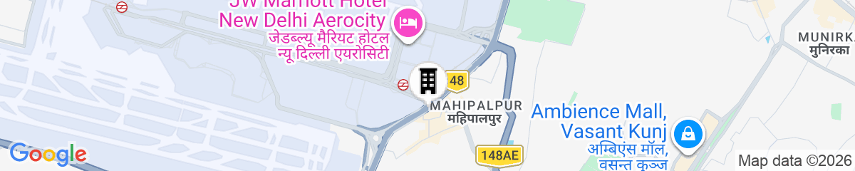 Map for Hotel Delhi Aerocity Inn