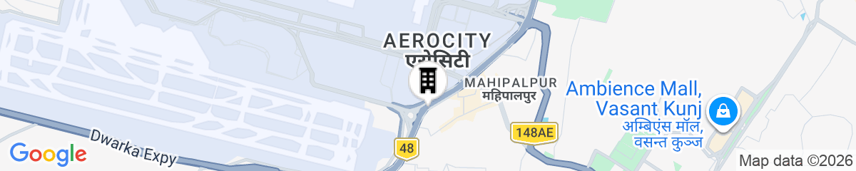 Map for Radisson Blu Plaza Delhi Airport