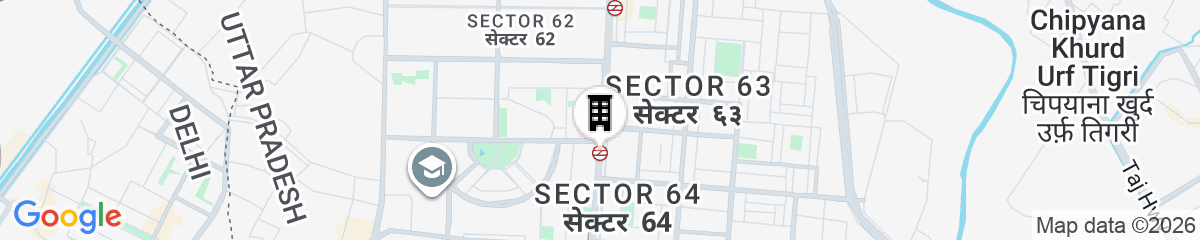Map for Bloom Hotel - Sector 62
