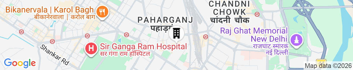 Map for Hotel S B Inn Paharganj