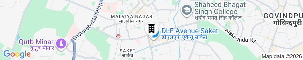 Map for Hilton Garden Inn New Delhi/Saket