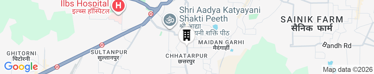 Map for Udman By Ferns N Petals, Chattarpur