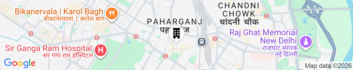 Map for Hotel Guru Preet- New Delhi Railway Station