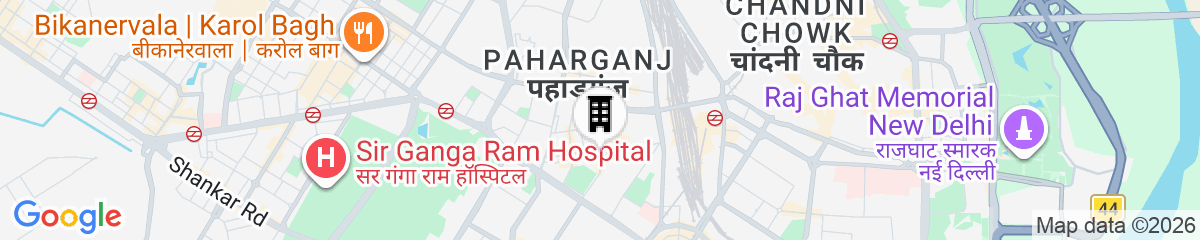 Map for Hotel Gush  New Delhi Railway Station