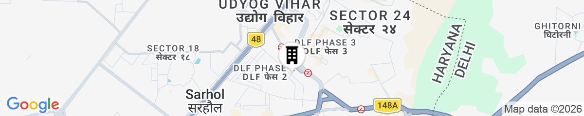 Map for Olive Service Apartments - DLF Cyber City