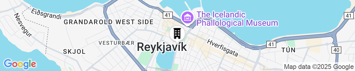 Map for Hotel Reykjavik Saga