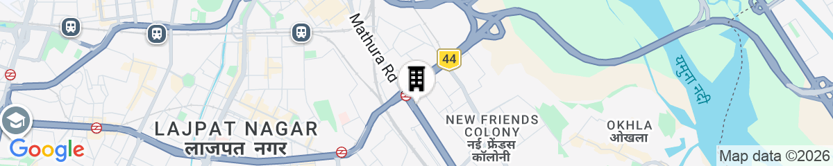 Map for The Hosteller Delhi
