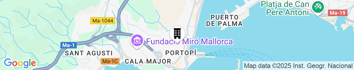 Map for Hesperia Ciudad de Mallorca