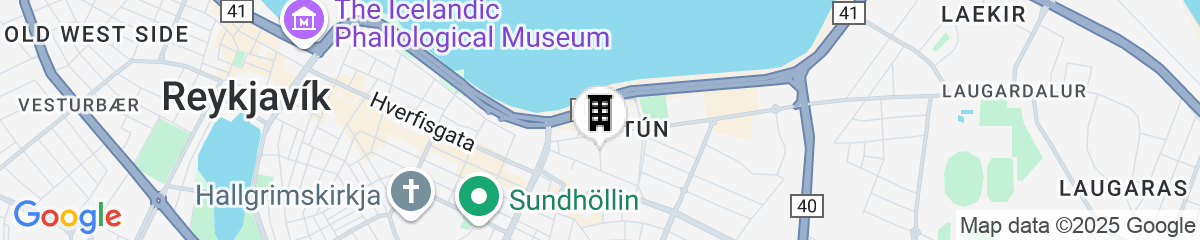 Map for Fosshotel Reykjavik