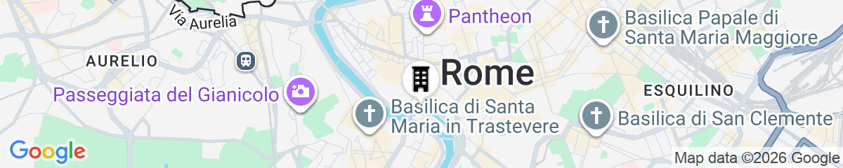 Map for citizenM Rome Isola Tiberina