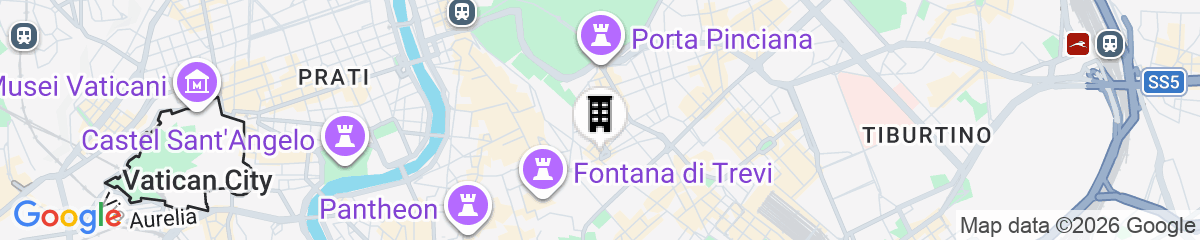 Map for Hotel Barocco