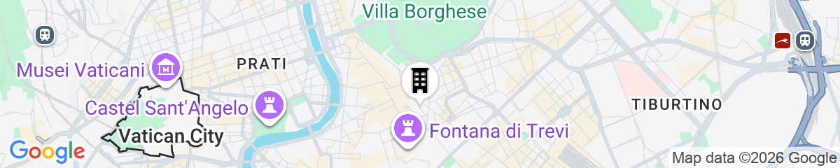 Map for Hotel Gregoriana