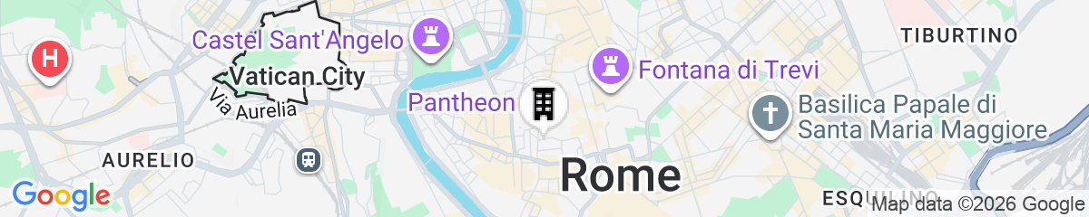 Map for Albergo Santa Chiara Hotel Rome