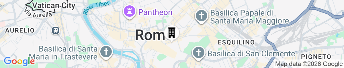 Map for HOTEL FORI IMPERIALI
