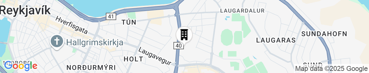 Map for Hotel Reykjavík Grand