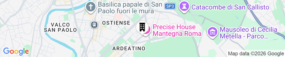 Map for Precise House Mantegna Roma