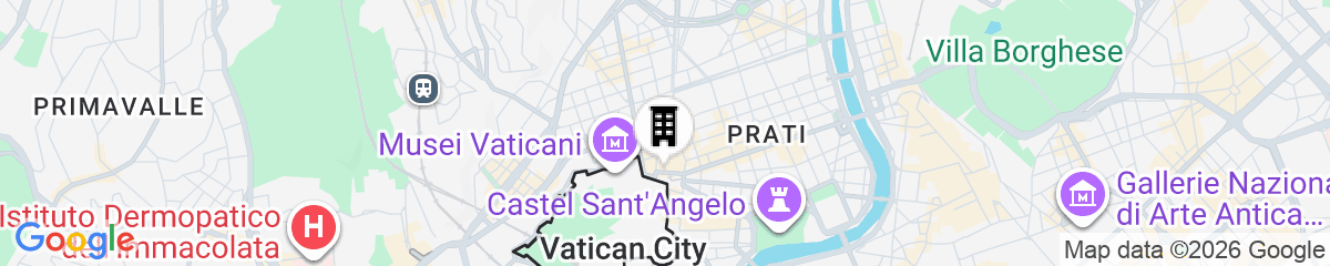 Map for Rental In Rome Vatican Bellavista Apartment