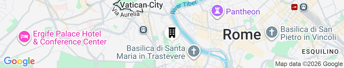 Map for Rental In Rome Riari Garden Luxury