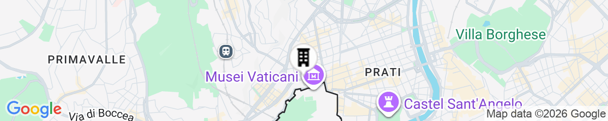 Map for Rental In Rome Sistina View Terrace Apartment