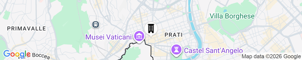 Map for Consoli Romani Vatican Rooms