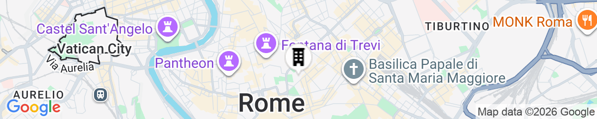 Map for Rental in Rome Quirinale