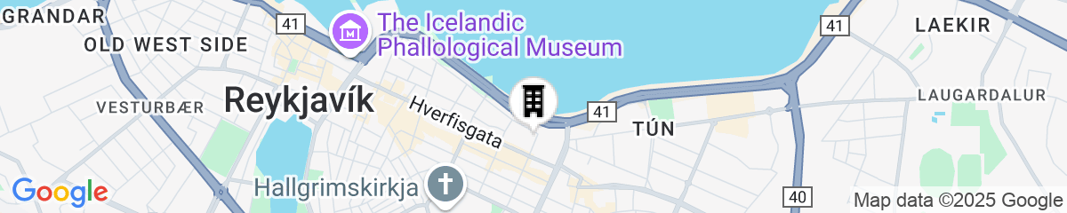 Map for Fosshotel Barón