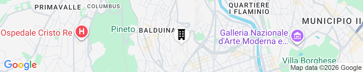 Map for Rental in Rome Panorama Penthouse
