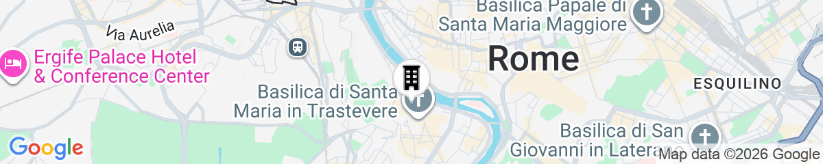 Map for Romantic House in Trastevere