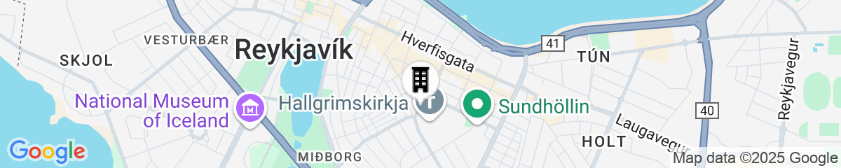 Map for Hotel Leifur Eiriksson