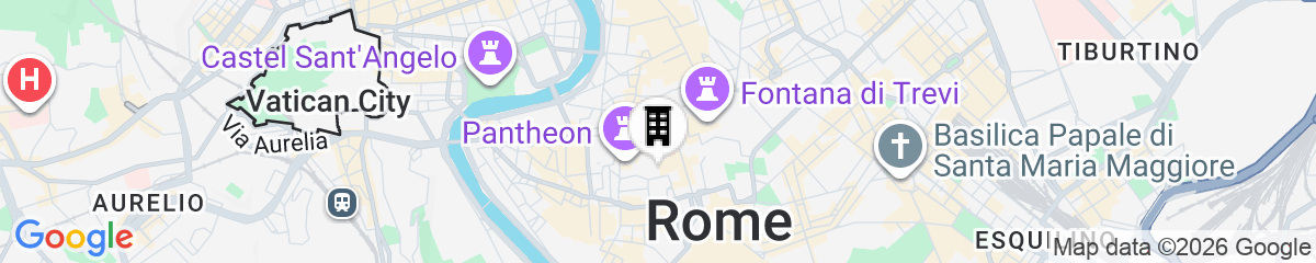Map for Rental In Rome Beato Angelico Apartment