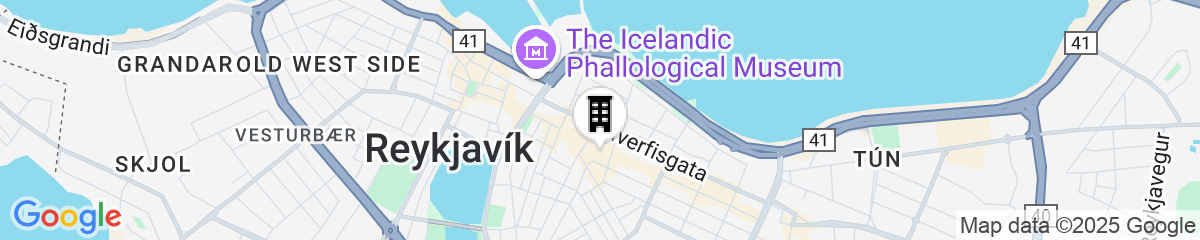 Map for Midtown Reykjavik