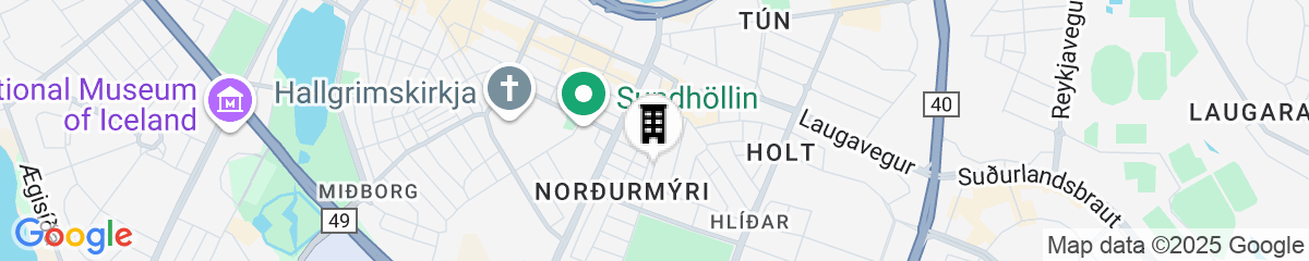 Map for Fosshotel Raudara