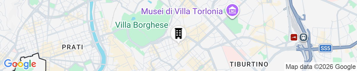 Map for Villa Borghese Roomy Flat