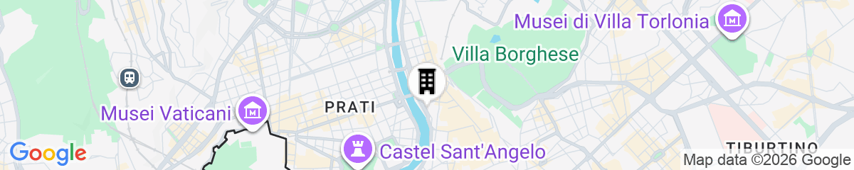 Map for Rental in Rome Augustus Terrace Deluxe