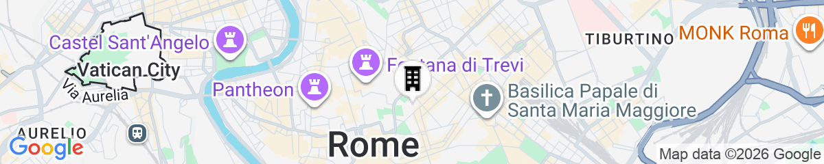 Map for Rental in Rome Parma