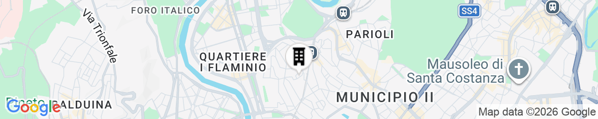 Map for Rent In Rome - Appartamento Archimede