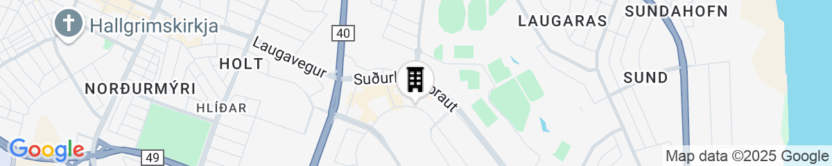 Map for Hotel Ísland - Spa & Wellness Hotel