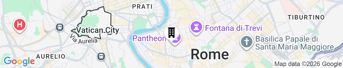 Map for Grottini Luxury Suites - Pantheon