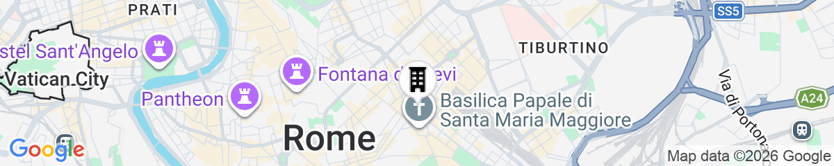 Map for Roman Holidays Boutique Hotel