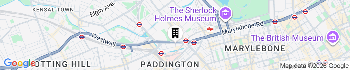 Map for Wilde Aparthotels, London, Paddington