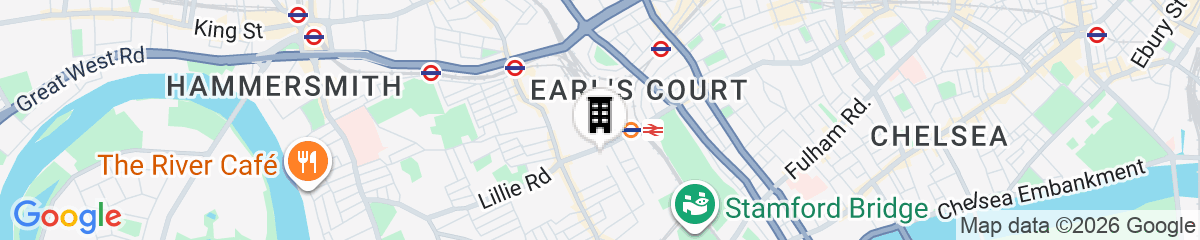 Map for Mercure London Earls Court