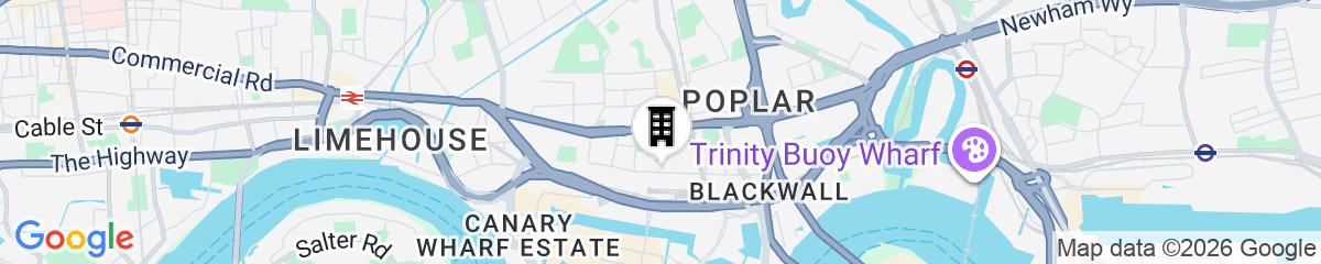 Map for The Lansbury Heritage Hotel By Sunday - Canary Wharf London
