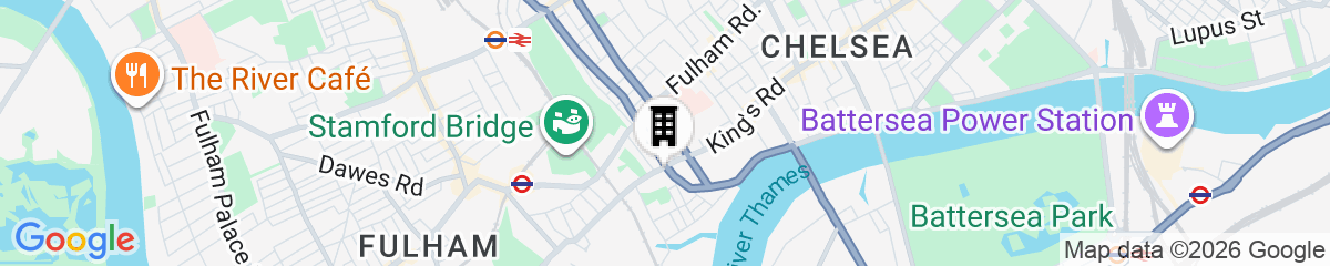 Map for Kings Road in London by Prime Stay