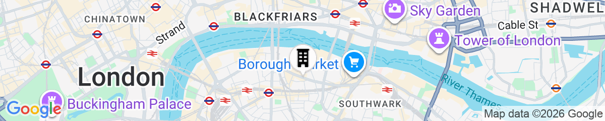 Map for Mercure London Bankside