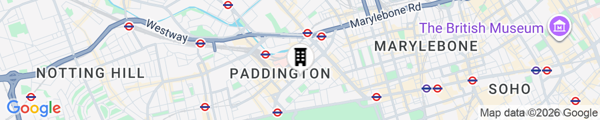Map for The Darlington Hyde Park