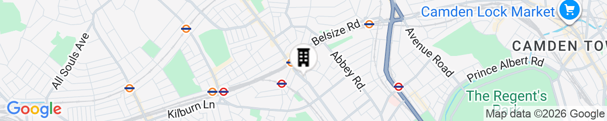 Map for London Marriott Hotel Maida Vale