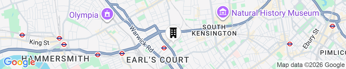 Map for Hotel Indigo London - Kensington by IHG
