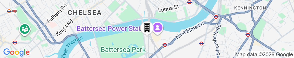 Map for Pestana Chelsea Bridge Hotel & SPA