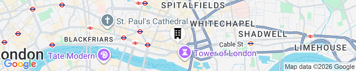 Map for DoubleTree by Hilton Hotel London -Tower of London