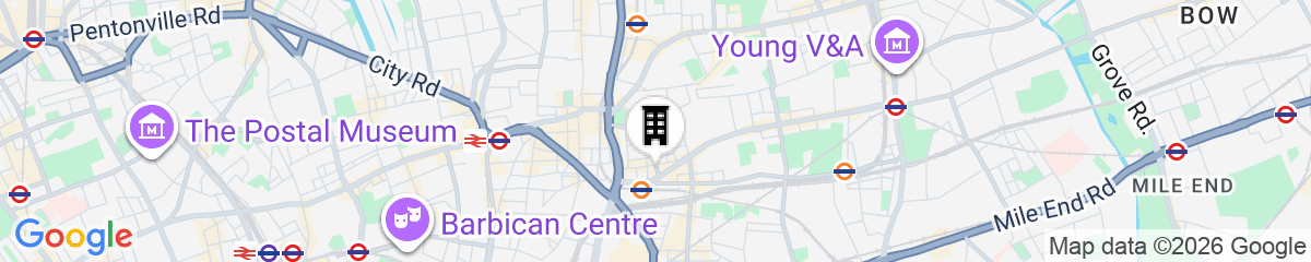Map for Crashpads Shoreditch Apartments - The Club Row Collection
